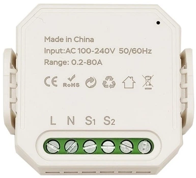 Inteligentny licznik energii Tuya 1P+N 80A Wi-Fi  z przekładnikiem prądowym (HS084080)