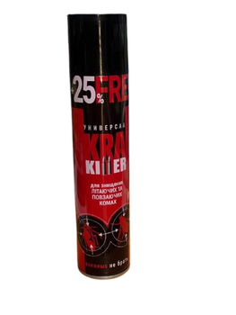 Засіб від комах KRA Killer Universal +25% інсектицидний аерозоль 405 мл