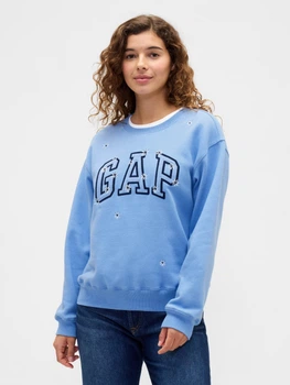 Свитшот на флисе женский GAP 461199312 XS Голубой (1161463283)
