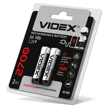 Акумулятор Videx HR6/AA 2700mAh, на блістері 2шт