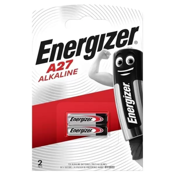 Батарейки Energizer A27 алкалінові 12 V, 2 шт.
