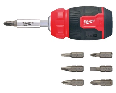 Викрутка зі змінними вставками Milwaukee 8 предметів (4932492807)