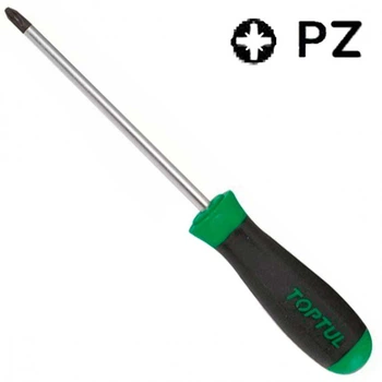 Викрутка хрестова TOPTUL PZ2x100мм (FCAB0210)