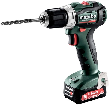 Акумуляторний дриль шуруповерт Metabo 12В PowerMaxx BS 12 BL - 2x2.0Аг (601038500)