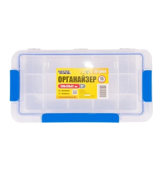 Органайзер MASTERTOOL 15 секцій 9 '' 230х120х37мм (79-3009)