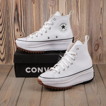 Кеди жіночі високі на платформі Run Star Hike White 37