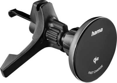 Bezprzewodowa ładowarka samochodowa Hama 00201736 Qi2 Car Holder 15W Czarny (00201736)