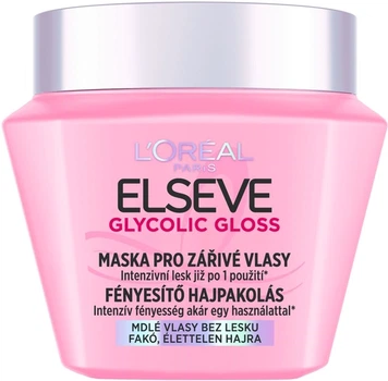 Маска L'Oreal Paris Elseve Glycolic Gloss для надання блиску для тьмяного волосся 300 мл (3600524246846)