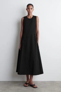 Сукня жіноча COS panelled gathered-side midi dress 1267743001 S Чорний