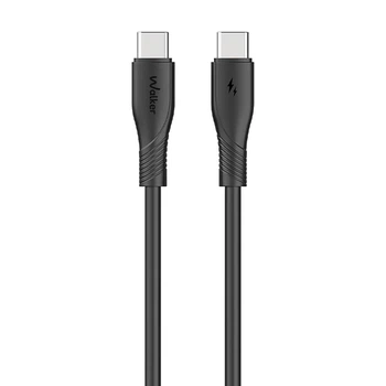Кабель USB WALKER C585 Type-C to Type-C 60W 2m black