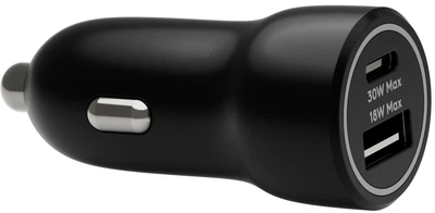 Ładowarka samochodowa dbramante1928 re-charge Car USB-C 30W + USB-A 18W Black (CC18MOBL7104)