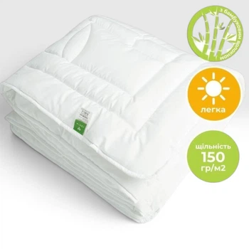 Одеяло летнее IDEIA Botanical Bamboo, белое (8-32465)