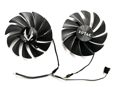 Вентилятор кулер для відеокарти Zotac RTX 4060 Twin Edge 89 мм Apistek GA92S2U (CF9015H12S GFY09215M12SPA) комплект 2 шт (№558.05)