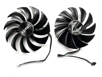 Вентилятор кулер для відеокарти Zotac RTX 3060 Ti 3070 Ti Twin Edge (orgnl) Apistek GA92S2U GAA8S2U (CF9015H12S GFY09215M12SPA) комплект 2 шт (№350)