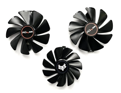 Вентилятор кулер для видеокарты Sapphire RX 5600 5700 XT NITRO FirstD FDC10H12D9-C FD10015M12D (FD10015M12S) комплект 3 шт (№339.05)