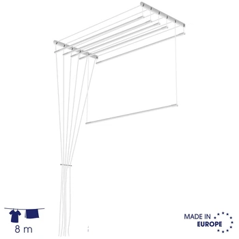 Сушарка для білизни настінно-стельова Casa Si Perfect Dry 5 x 1.6m White (CS42260V05)