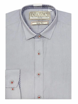 Підліткова сорочка для хлопця Княжич 152-158/34 см Сірий Pale grey slim