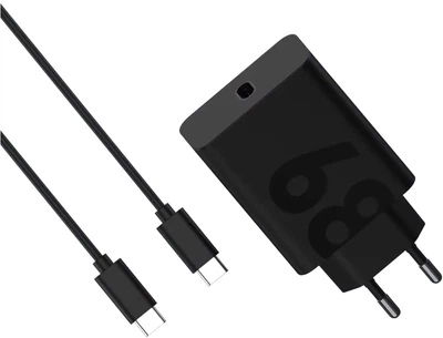 Зарядний пристрій Motorola TurboPower 68W USB-C with C to C Cable 1 m Black (SJMC682)