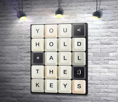 Картина You hold all the keys 46x60 см Модуль №1 (006338)