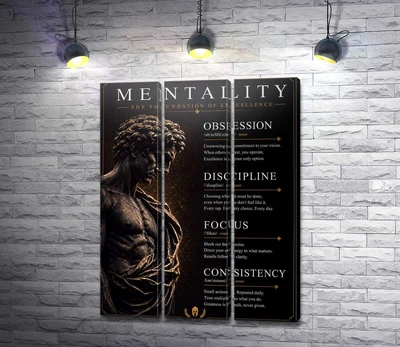 Модульная картина Мотивационный сюжет Mentality 60x80 см Модуль №2 (006310)