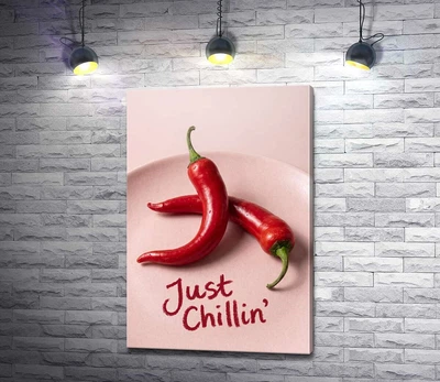 Картина Перцы Чили - Just Chilling 40x60 см Модуль №1 (006381)