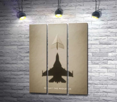 Модульная картина Верь в процесс 60x80 см Модуль №2 (006212)