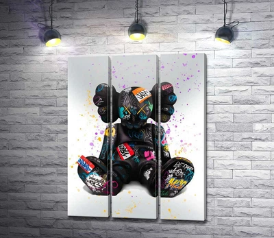 Модульная картина Сидящий KAWS 60x79 см Модуль №2 (006275)