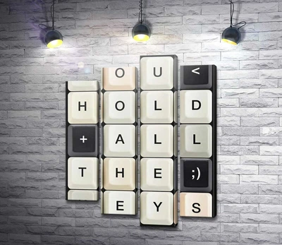 Модульная картина You hold all the keys 100x131 см Модуль №3 (006338)