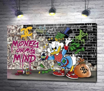Картина Скрудж-бомбер: Money on my mind 60x40 см Модуль №1 (006265)