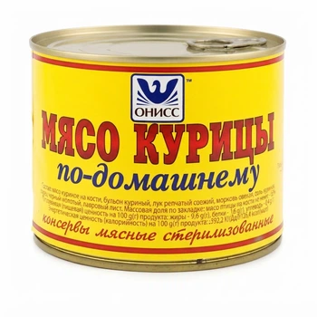 М’ясо курки по-домашньому ТМ ОНИСС 525 г ключ