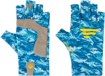Рукавички Favorite Solar Fishing Gloves 5 Cut L/XL white-blue