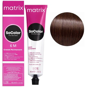 Крем-фарба для волосся MATRIX SoColor Pre-Bonded 6M темний блондин мокка 90 мл
