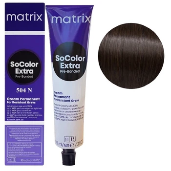 Крем-фарба для волосся MATRIX SoColor EXTRA Pre-Bonded 504N шатен натуральний 90 мл