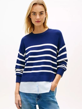 Джемпер жіночий Tommy Hilfiger XW07688-AB3(Preppy Navy S Синій (198928034624)