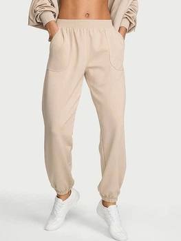 Спортивні штани жіночі Victoria's Secret 27299330(61H1) S Бежеві (199294558745)