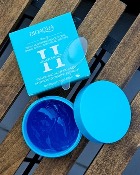 Гидрогелевые патчи для глаз с гиалуроновой кислотой и коллагеном BIOAQUA Hyaluronic Acid Collagen Hydrating Eye Mask, 100 g 80 шт