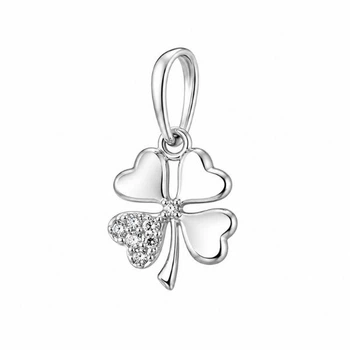 Подвес серебряный Клевер с фианитами Silver Style (41461.12 sku:2300103749461)
