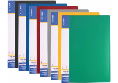 Папка-швидкозшивач А4 "Economix" "Е31201" СLIP А + кишеня, МІКС (20/120)