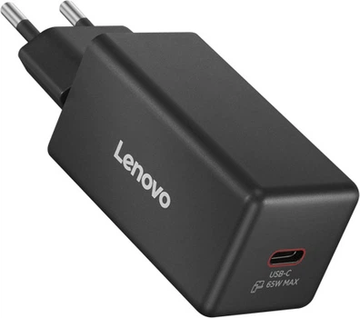 Zestaw do ładowania Lenovo 40AW65WBEU USB-C 65W GaN + Cable 2m Czarny (40AW65WBEU)