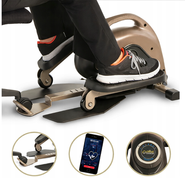 Эллиптический тренажер Exerpeutic 900E ExerWork компактный магнитный до 200 кг