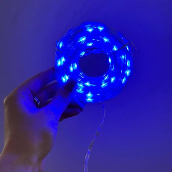 Синя LED гірлянда 22 м
