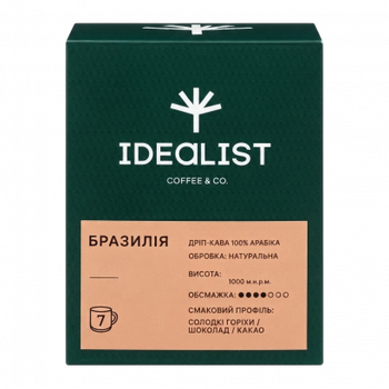 Дріп-кава Idealist Coffee Co Бразилія 7 Дріпів 84g