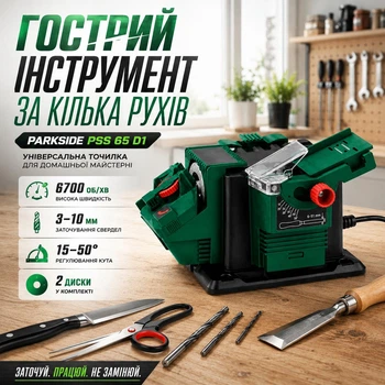 Профессиональная точилка PARKSIDE PSS 65 D1 электрическая точилка электрическая универсальная точилка