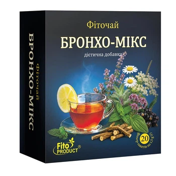 Фіточай "Бронхо-мікс" 20 ф/п FitoProduct, дієтична добавка