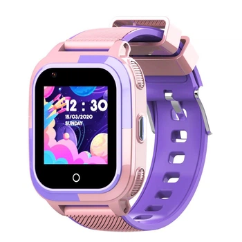 Умные детские 4G часы Lemfo H34 с GPS / LBS / Wi-Fi геолокацией, звонками от SIM карты, прослушиванием и кнопкой SOS До 4 дней работы Розовый