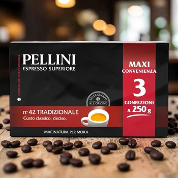 Кава мелена Pellini Espresso Superiore №42 Tradizionale 3 x 250 г