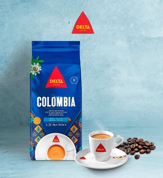 Кофе в зернах Delta Cafes Origins Colombia 100% Арабика 1 кг