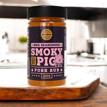 Приправа Saldva Smoky Pig BBQ Seasoning Pork Rub для свинины и барбекю 220 г