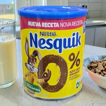 Растворимый какао-напиток Nestlé Nesquik 0% сахара со стевией 320 г