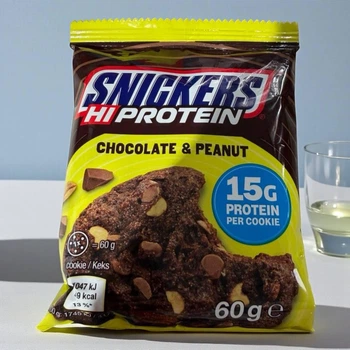 Протеиновое печенье Snickers Hi Protein Chocolate & Peanut 60 г